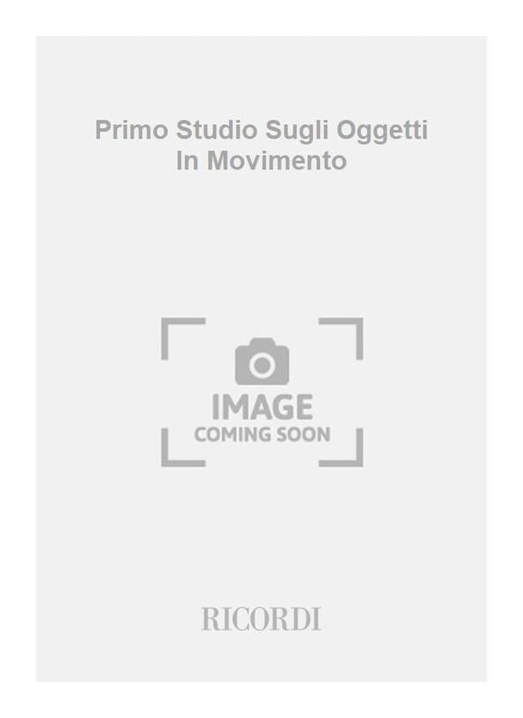 Primo Studio Sugli Oggetti In Movimento